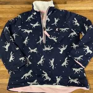 Joules 1/4 zip girls pullover